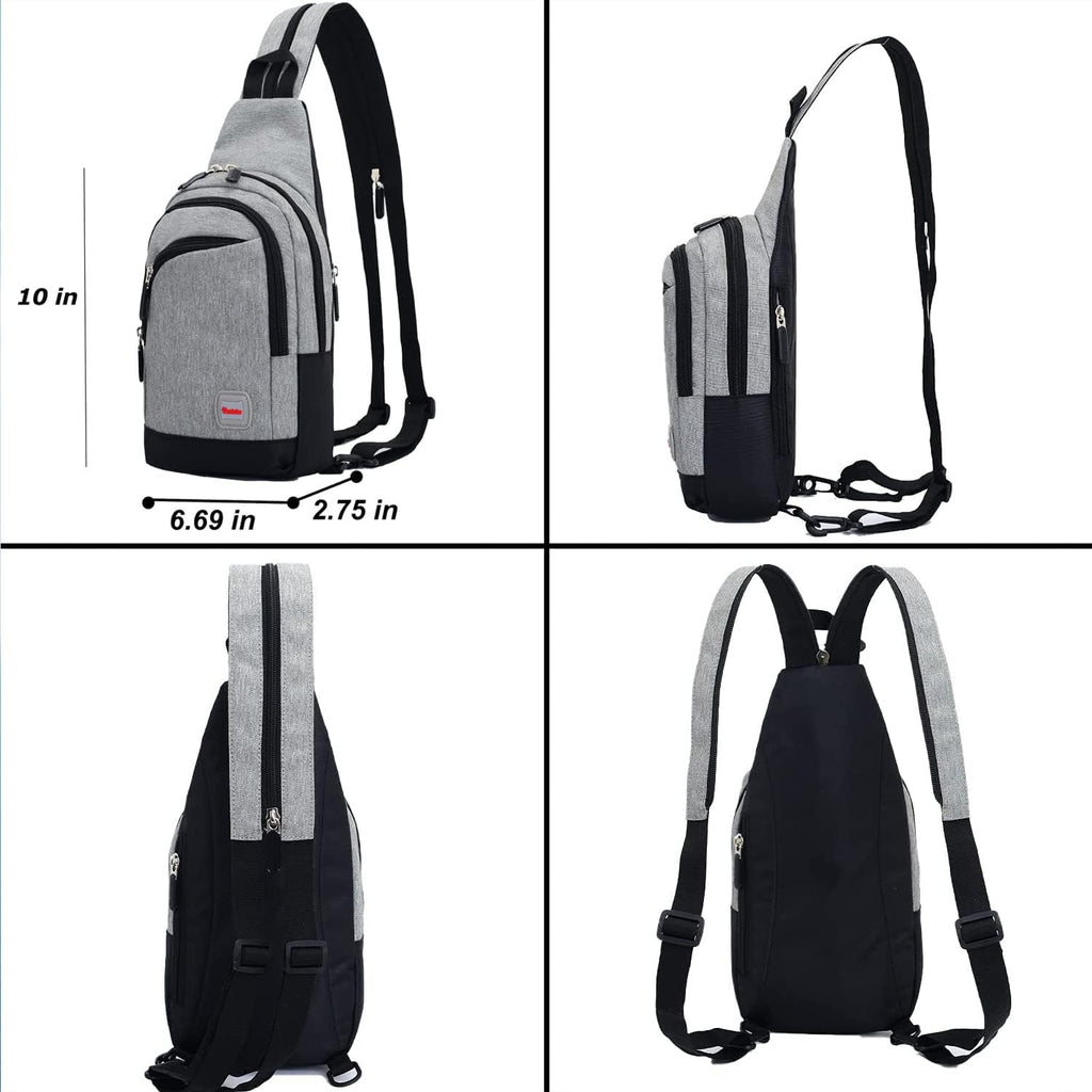 Peicees Small Sling Bag - Convertible Crossbody Backpack for Men & Women | Ideal for Hiking & Travel