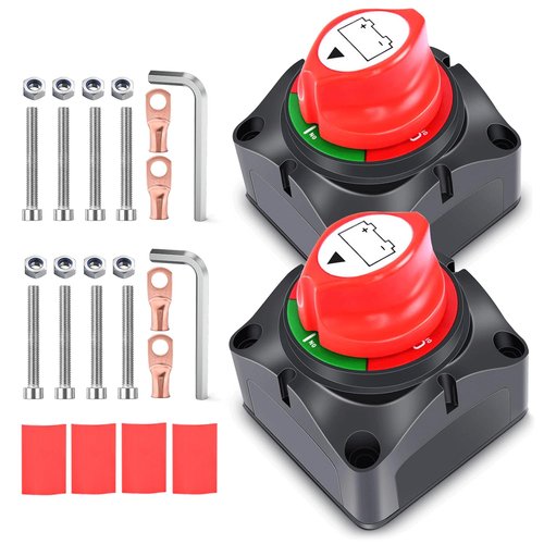 Nilight Heavy Duty Battery Switch - 12V/24V/48V 275A On/Off Power Cut Isolator for Truck, RV, Boat