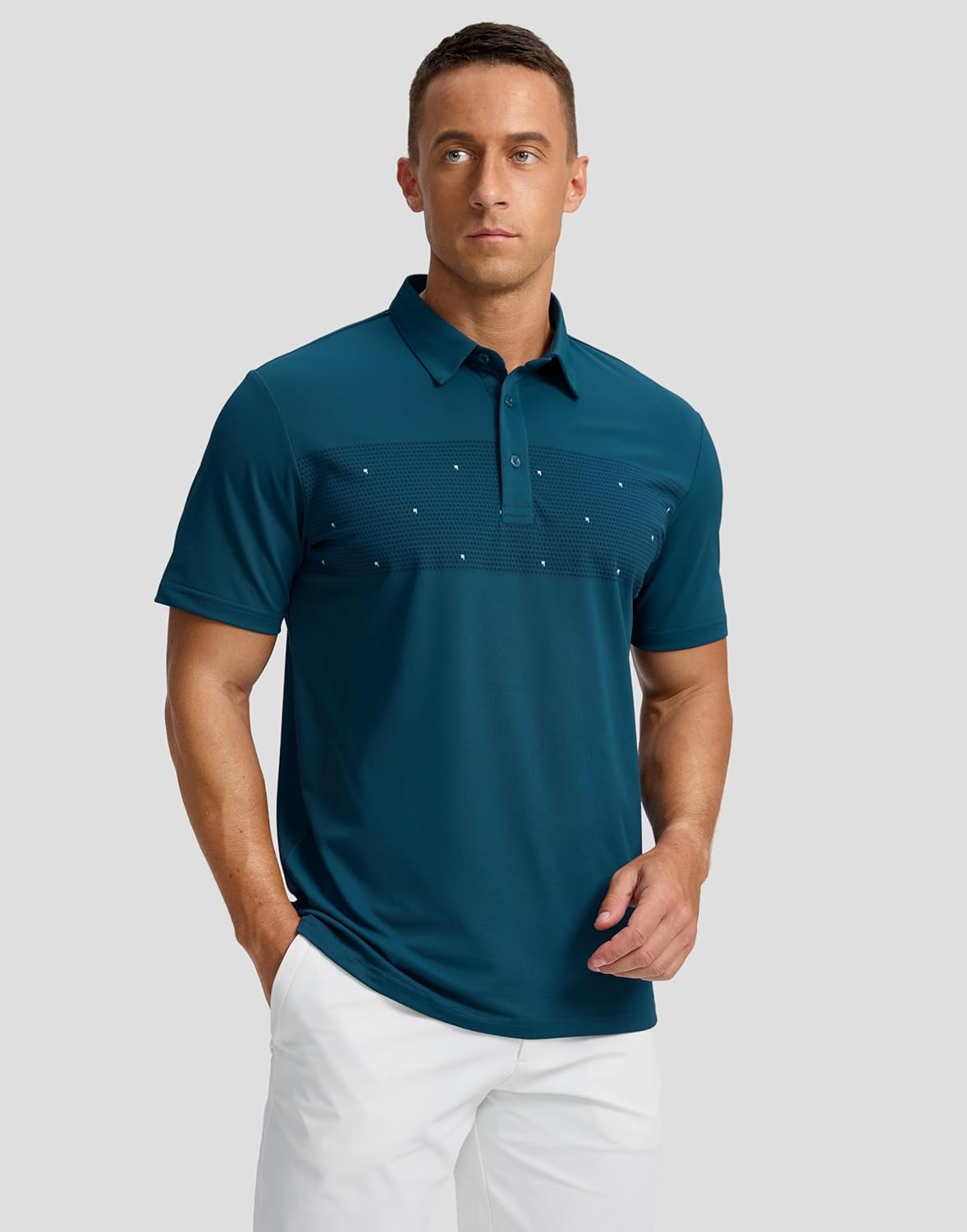 Skiennix Men's Golf Shirts - Moisture-Wicking Dry Fit Performance Polo | Short Sleeve Casual Athletic Wear