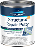 TotalBoat Polyester Structural Repair Putty - Marine Grade Fiberglass Reinforced Filler for Boats & Automotive