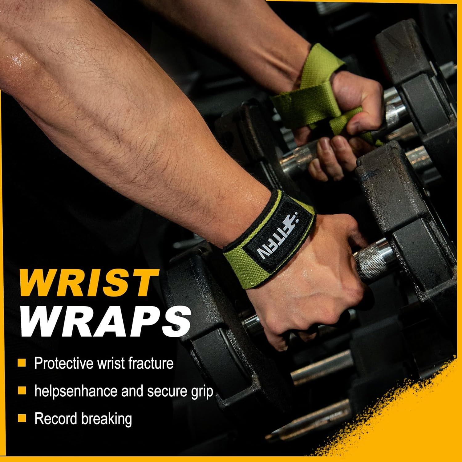 Skiennix Lifting Straps - Neoprene-Padded Wrist Support for Weightlifting | Gym Strength Training for Men & Women