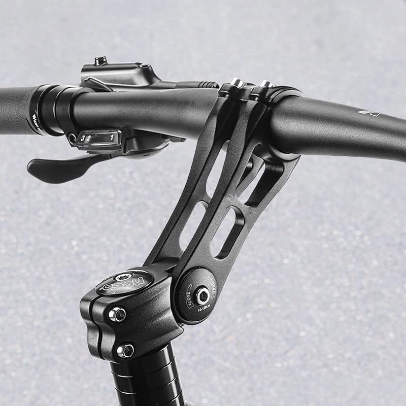 Bike Stem 25.4-31.8mm Adjustable 90/110/145mm with 85° Riser, 3D Forged Alloy - 31.8mm Bar, 28.6mm Steerer