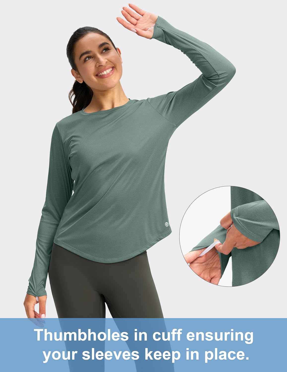 Skiennix Women's UPF 50+ Sun Shirt - Lightweight Long Sleeve UV Protection for Hiking & Workouts