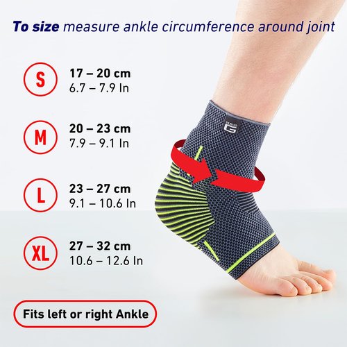 Neo-G Achilles Tendon Support With Silicone Tendon Cushion - Achilles Tendonitis Brace Ankle Support For Men And Women – Targeted Ankle Compression Sleeve - Breathable - Active Plus (Large)