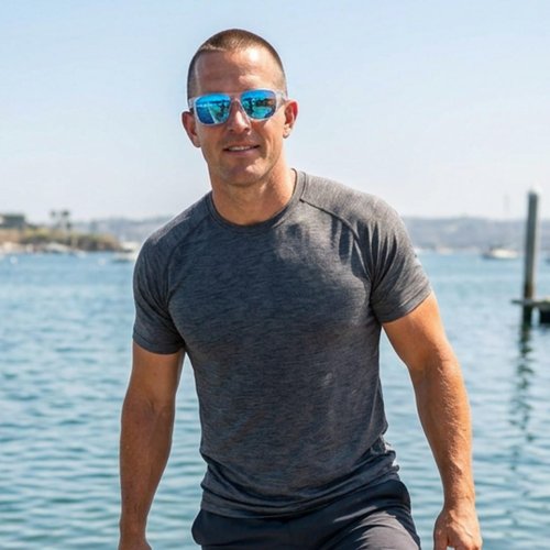 H2OAthletics WaveRider Lightweight Floating Polarized Sports Sunglasses for Men and Women for Paddling Sailing Fishing Boating all Watersports (Ocean Breeze)
