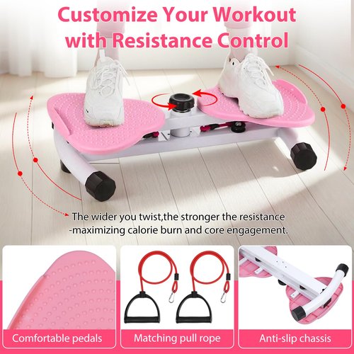 waist twister，waist twisting machine ab twister board with 300 lbs Weight Capacity, Noiseless Fitness Tool Foot Massage, and Core Workout for Belly Fat Loss Anti-Slip Home Gym Equipment for Women Men