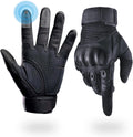 Skiennix Tactical Gloves - Hard Shell Knuckle Protection for Shooting, Motorcycle & Climbing - Black