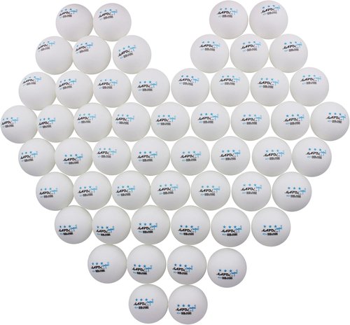 MAPOL 40+ Premium 3-Star Ping Pong Balls - 60 Count for Advanced Table Tennis Practice