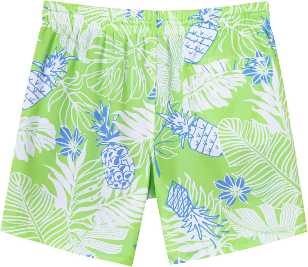 SURF CUZ Men's Swim Trunks - Quick-Dry 7" Swim Shorts with Compression Liner | Stretch Fabric