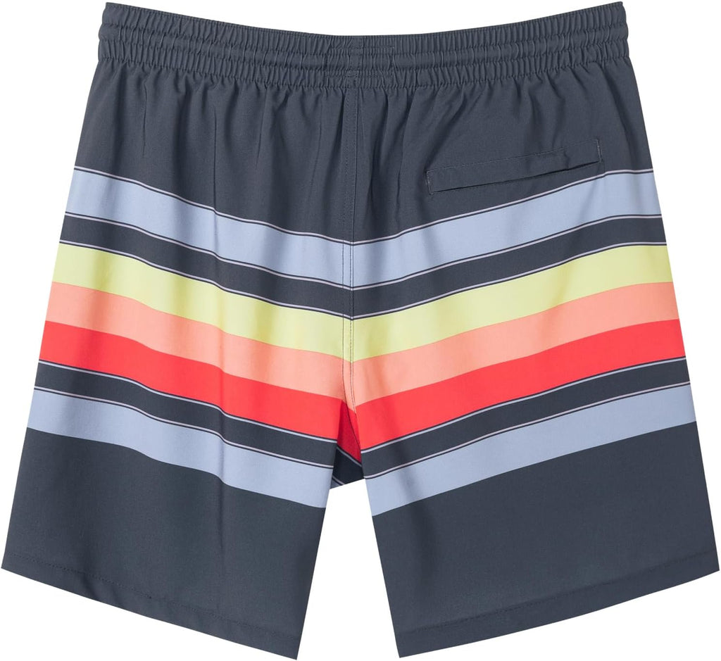 SURF CUZ Men's Swim Trunks - 7" Quick-Dry Swim Shorts with Compression Liner for Ultimate Comfort
