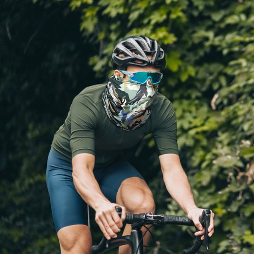 SATINIOR Summer Camo Neck Gaiter UV Protection Cooling Face Mask Sun Hood Bandanas for Men Women Sunscreen Breathable Bandana