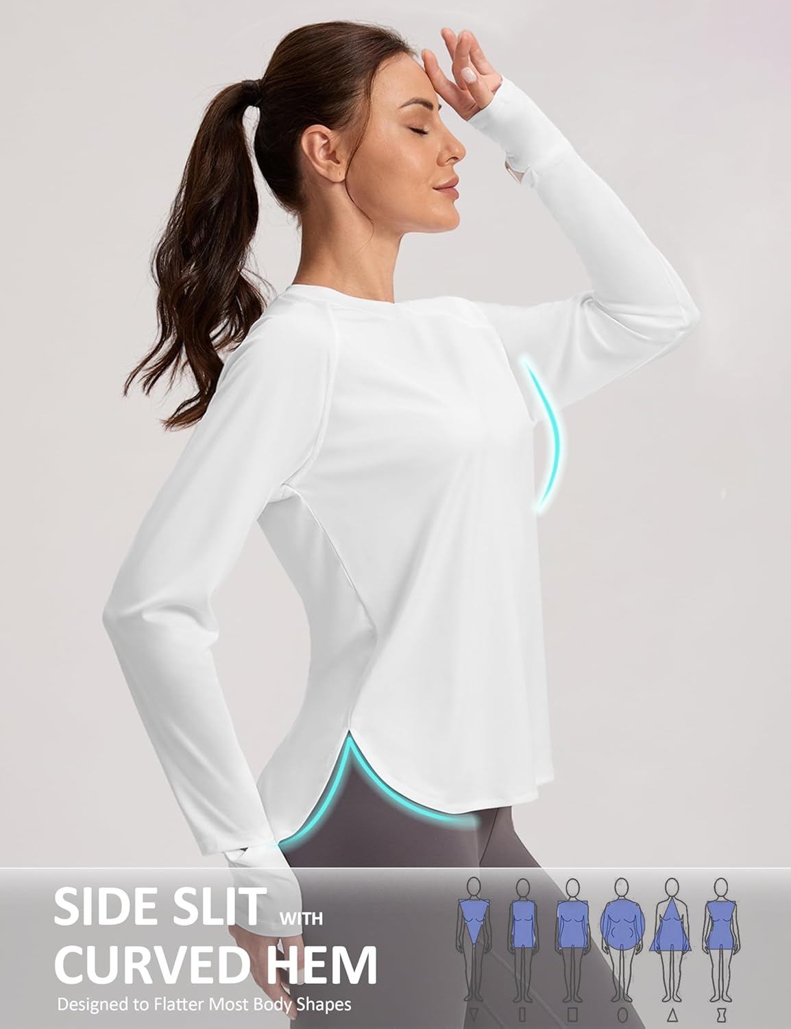 Skiennix Women's Sun Shirt - UPF 50+ Long Sleeve UV Protection for Outdoor Hiking - Lightweight Quick Dry
