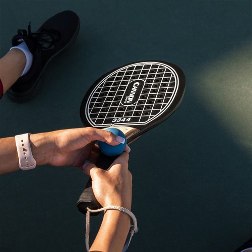 Cannon Sports Pro Wooden Paddleball Paddle for POP Tennis & Paddle Ball (Black)