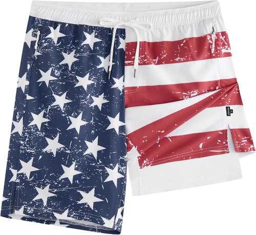 Maamgic Men's Swim Trunks - Quick-Dry Board Shorts with Zipper Pockets | 9" 4-Way Stretch Design
