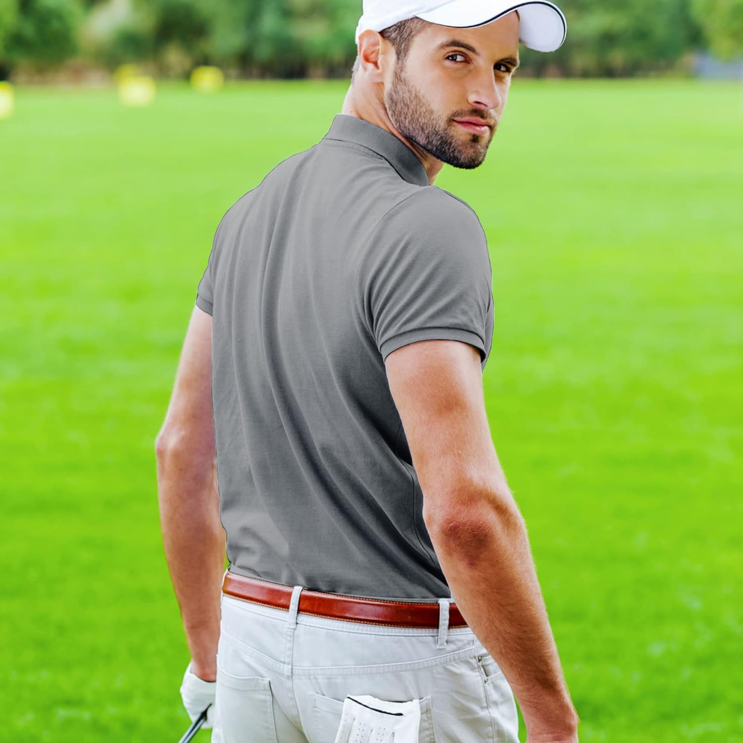 Skiennix Golf Polo Shirts - Casual Moisture-Wicking Design | Quick-Dry Short Sleeve for Men