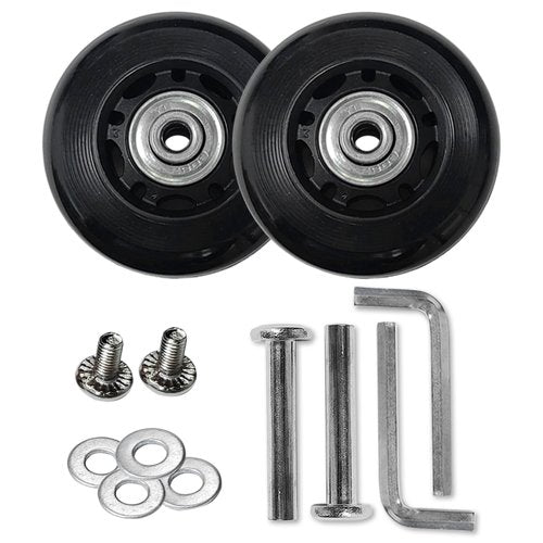 Tostyles Luggage Wheels Replacement, Suitcase Wheels Replacement Part with Precision Ball Bearing 360 Degree Rotation Heavy Duty for Luggage Travel Suitcase Caster (64mm x 18mm)