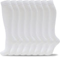 Momoya Compression Socks - Knee High Circulation Support for Men & Women | 8 Pairs for Nurses, Running & Travel