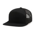 Pacific Headwear 6-Panel Arch Trucker Snapback Cap, Black, OS