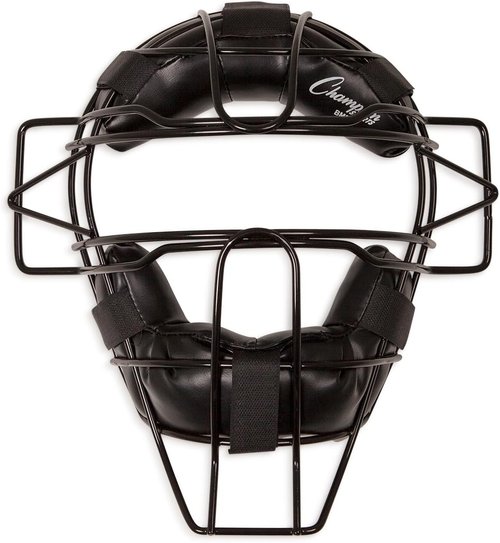 Champion Sports Umpire & Catcher’s Facemask - Pro Baseball Face Protection | Adjustable & Lightweight for All Sizes