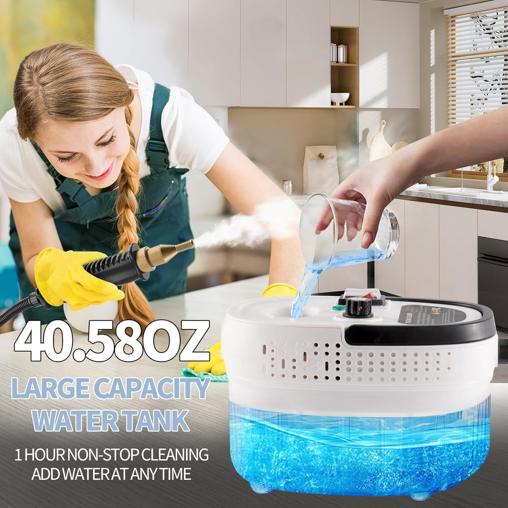 Skiennix Handheld Steam Cleaner - Portable High-Pressure Deep Cleaning for Kitchen, Bathroom & Car