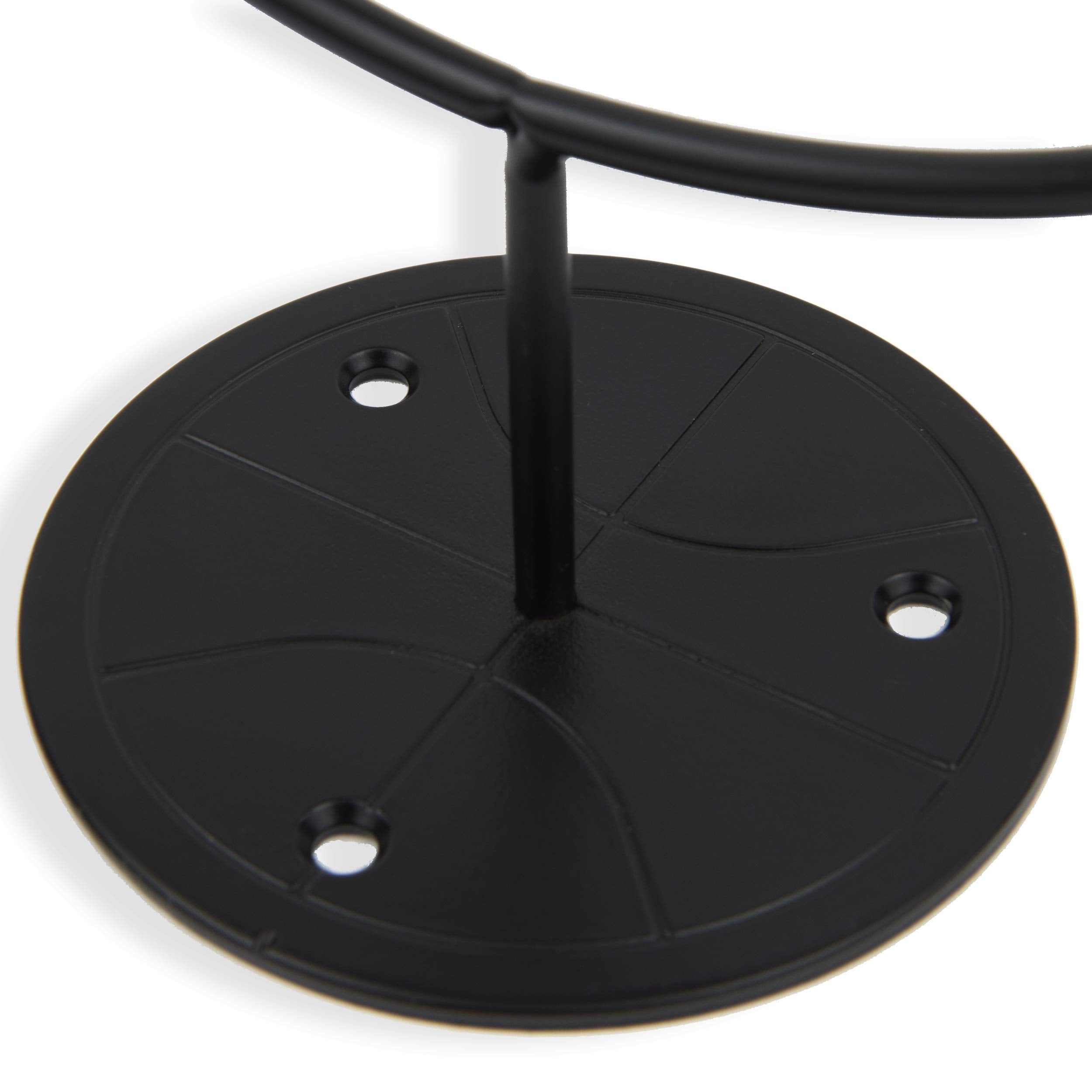 Wallniture Sporta Wall Mounted Ball Storage Sports Ball Holder Rack Display Storage Steel (Black)