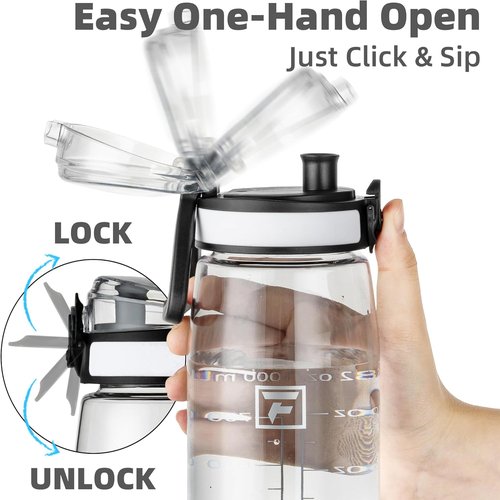 Fanhaw 32 oz Tritan Water Bottle - BPA-Free, Lightweight, Leak-Proof | Ideal for Gym, Travel, and Sports