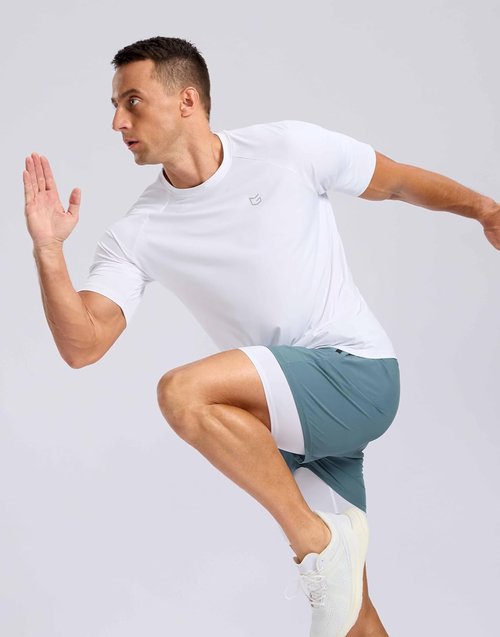 G Gradual Men's Athletic Workout T-Shirts - Moisture-Wicking Cooling Performance Tee | Short Sleeve for Gym & Tennis