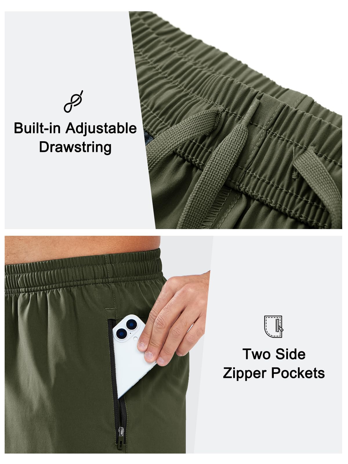 NORTHYARD Men's Athletic Running Shorts Quick Dry Workout Shorts Lightweight Sports Gym Basketball 7"/ 9"/ 5" Tennis Hiking