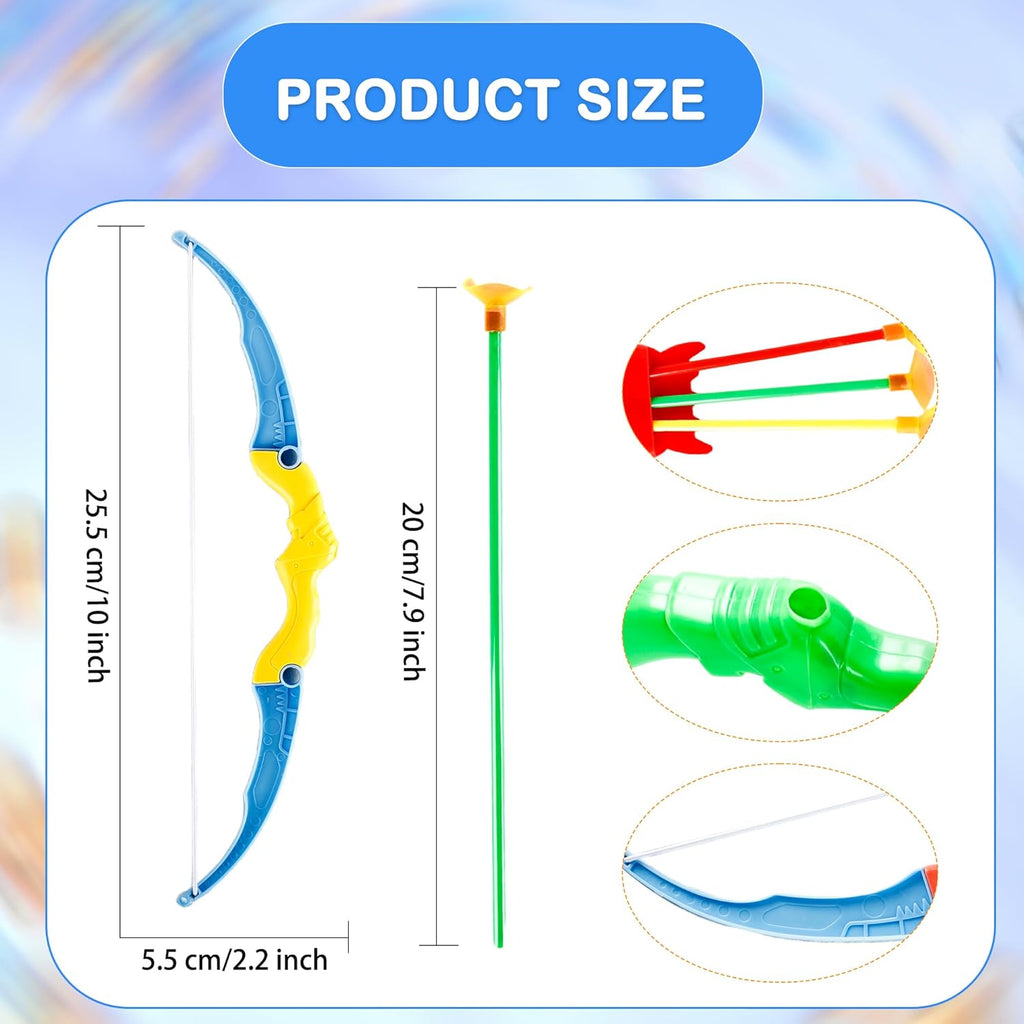 Skiennix Mini Bow and Arrow Set - Colorful Archery Shooter Toy for Kids | Indoor & Outdoor Fun