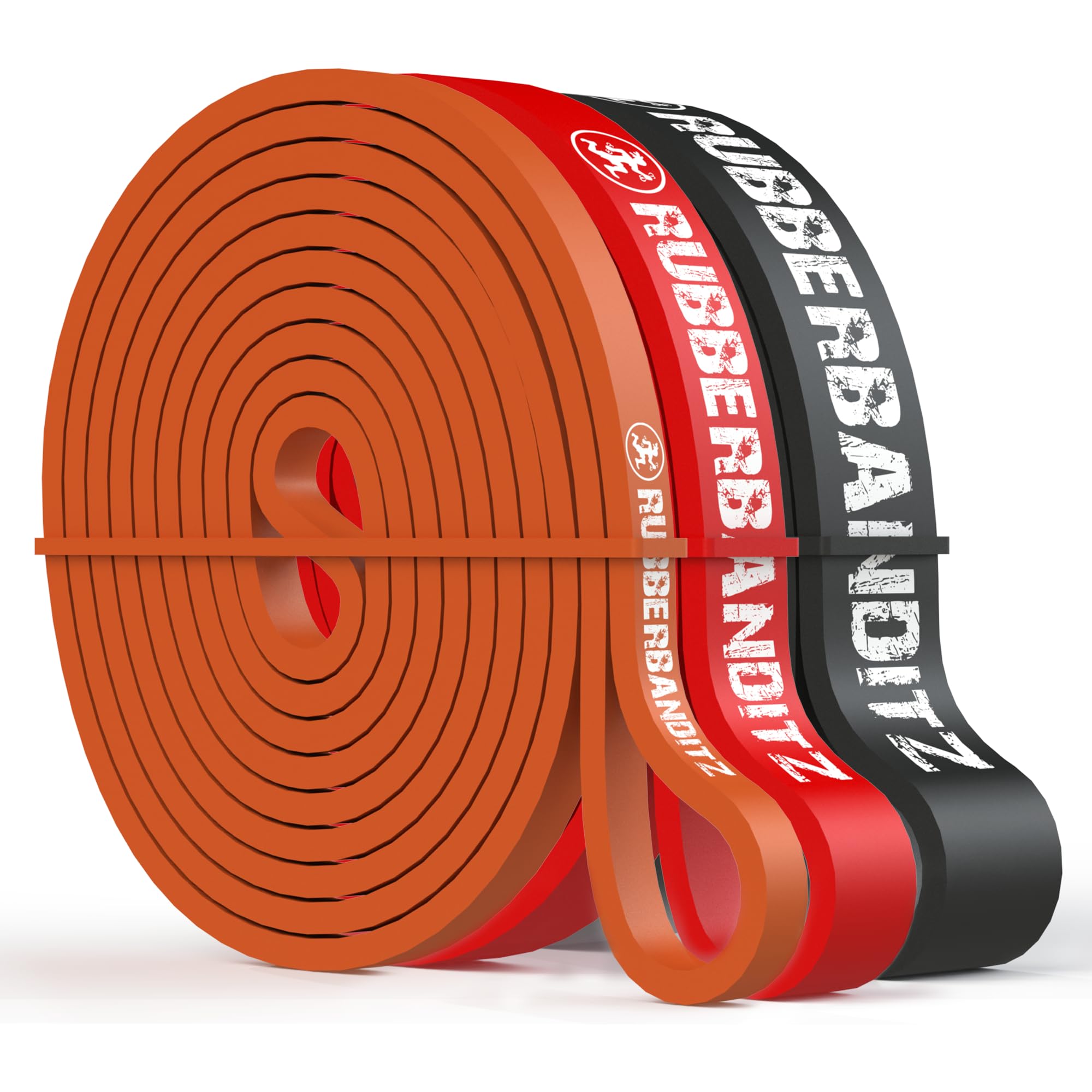 Rubberbanditz Resistance Bands Workout Kit (8 pcs) | Exercise Bands, Door Anchor, Handles, Carry Bag, Straps | Resistance Training, Physical Therapy (5-200lbs) | 1.5 lbs (0.7 kg) Standard Package