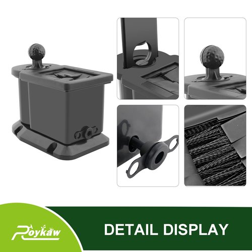 Roykaw Golf Cart Ball Washer and Cleaner,Golf Club Head Cleaner Compatible with EZGO Club Car Yamaha - Upgrade Club Car Precedent Bracket