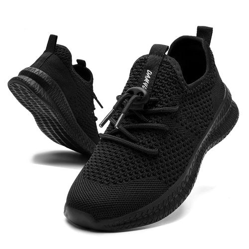 CDLHHM Kids Running Shoes for Boys and Girls – Lightweight Mesh Athletic Sneakers with Non-Slip Sole, Breathable Walking & Tennis Shoes for Toddler, Little Kid, Big Kid Black Size 1.5