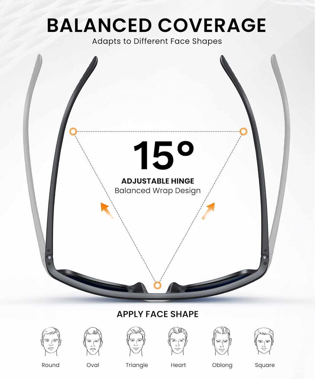 Skiennix Polarized Sunglasses - Classic UV Protection for Men & Women | 5-Pack for Fishing, Driving, Golf