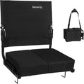 Behairity Portable Stadium Seat - Wide Padded Bleacher Chair with Back Support | Ideal for Sports Events