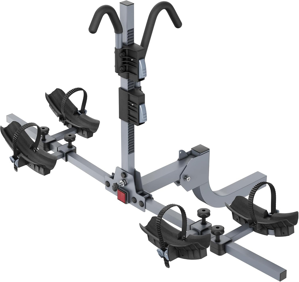 WILDROAD 2-Bike Hitch Rack - Foldable & Wobble-Free Design for Standard, Fat Tire & E-Bikes | 180 lbs Capacity