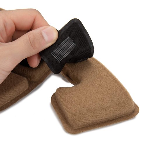 PAXLamb Memory Foam Pad Protective Mat Helmet Padding Kit Replacement Universal Motorcycle Tactical Cushions for ACH MICH Team Wendy FMA EXF Helmet (Tan Black)