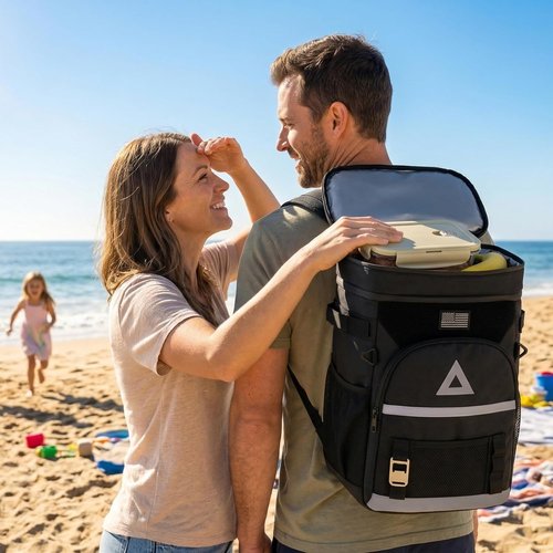 Bacgnyer Backpack Cooler - Insulated 30L Waterproof Bag for Camping, Beach, Fishing & Hiking