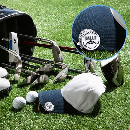 GEYGIE It Takes A Lot of to Golf The Way I Do Golf Ball Marker with Magnetic Hat Clip, Funny Golf Accessories Gifts for Men Women, Golf Gifts for Men Woman, Gift for Golf Fan, Golf Novelty Gift