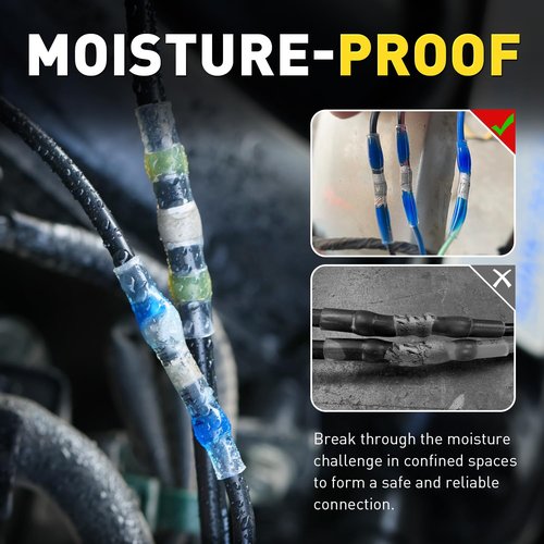 Haisstronica 340 PCS Electrical Connector Set - Solder Seal Wire Connectors & Heat Shrink Tubing