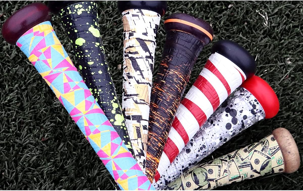 Vulcan Bat Grip - 0.50mm / 1.00mm / 1.75mm | Perfect for Baseball & Softball | Multiple Colors Available