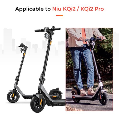 LUCK4U 10x2.30-6.5 Tire 10 Inch Tubeless Tire for NIU KQi2 Pro Electric Scooter Accessories Front Rear Spare Tire (2pcs)
