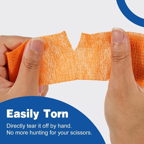 AZEN Self-Adhesive Bandage Wrap - 16 Pack, 2" x 5 Yards, Elastic Cohesive Athletic Tape | Versatile Color Options