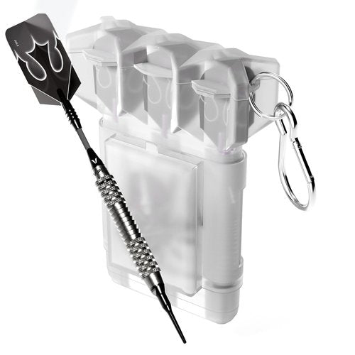 Viper Shot King Soft Tip Darts, 80% Tungsten 20 Grams, Darts Plastic Tip Dart Set for Electronic Dartboard, Includes Nomad Case, Silver
