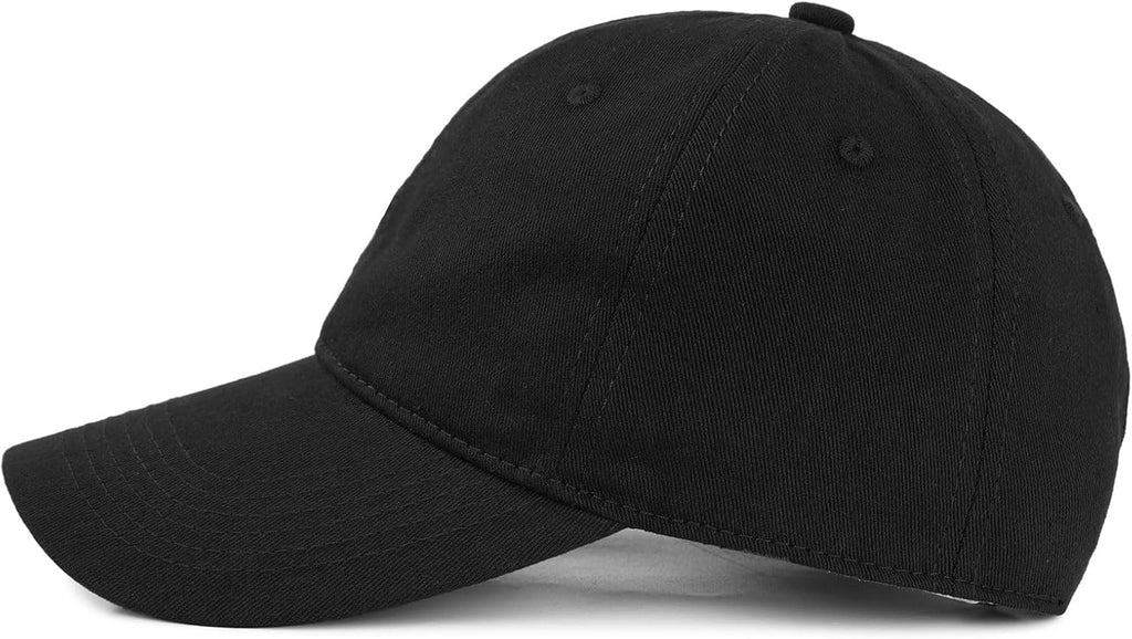 American Trends Baseball Cap - Adjustable Cotton Dad Hat for Women & Men | Classic Ponytail Design