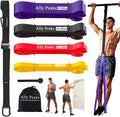 Ally Peaks Pull Up Assistance Bands - Heavy Duty Resistance Bands for Up to 410lbs | Adjustable Size & Fabric Feet/Knee Rest