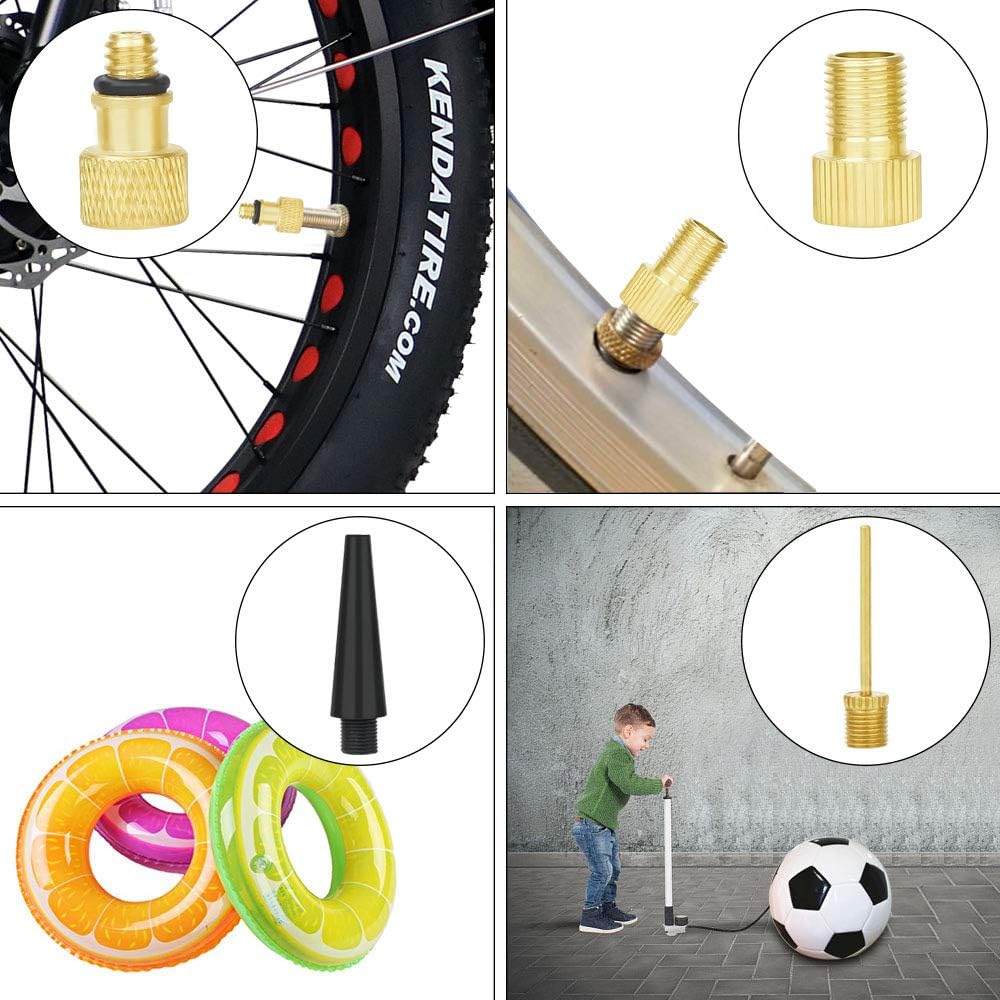 Skiennix High-Grade Brass Valve Adapter - Durable Bicycle Tire Valve Connector