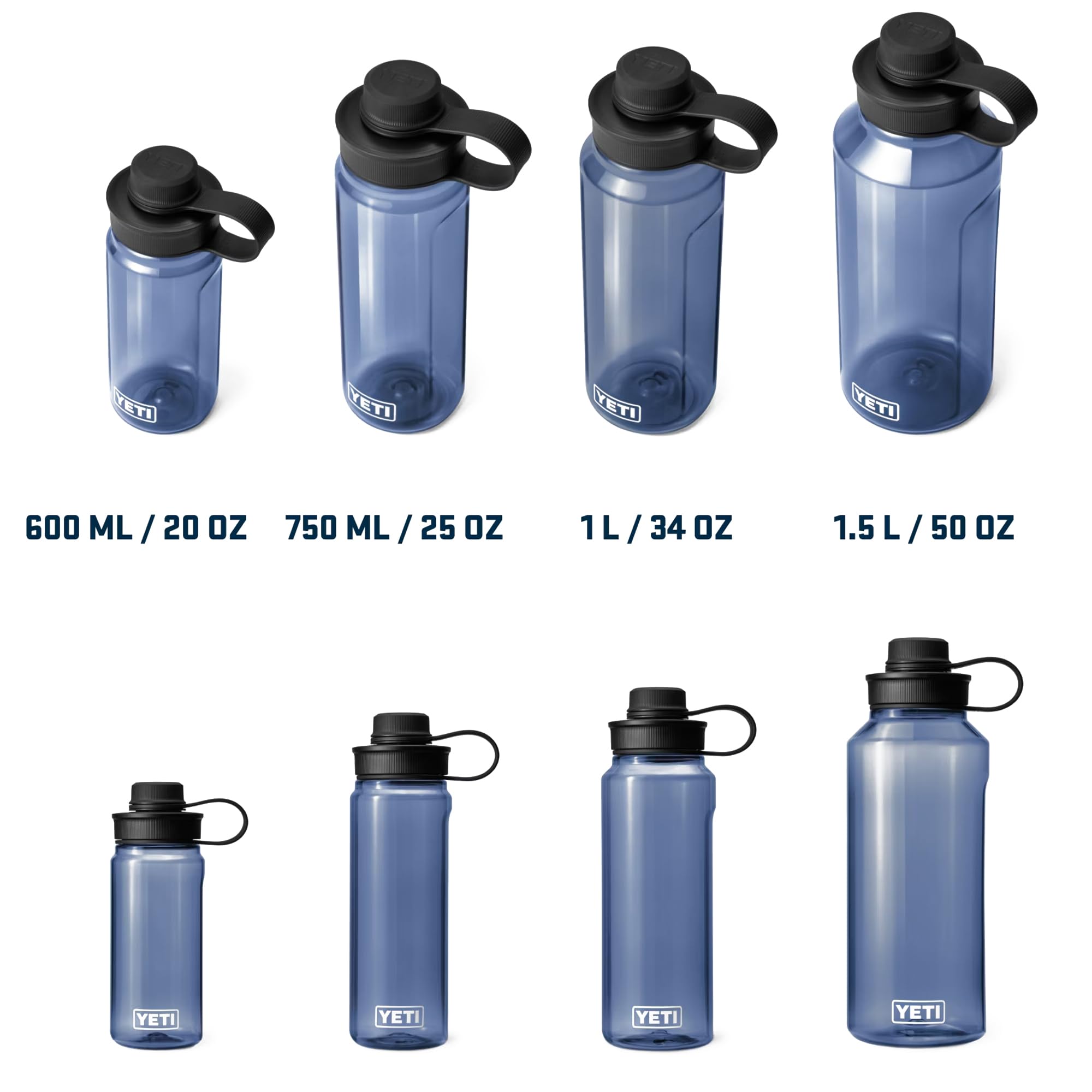 YETI Yonder 600 ml/20 oz Water Bottle with Yonder Tether Cap, Clear