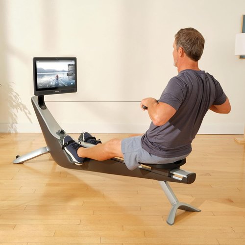 Hydrow Origin Rowing Machine - Immersive 22" HD Rotating Screen for At-Home Workouts | Stows Upright