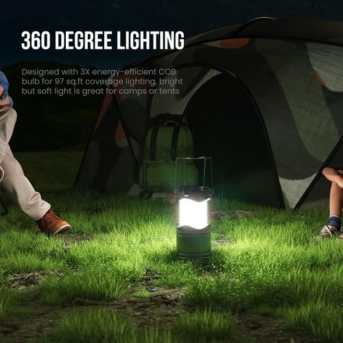 Lichamp LED Camping Lantern - 4 Pack Battery-Powered Flashlights | Portable Emergency Light for Home & Outdoor Use