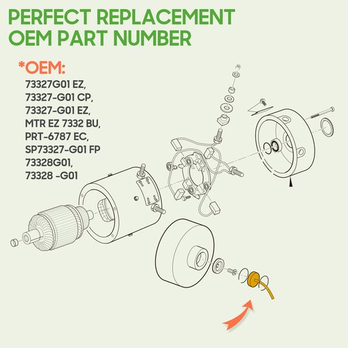 10L0L Golf Cart Speed Sensor 36V Fit for PDS Electric Golf Cart EZGO (2000-UP), OEM Part 73327G01